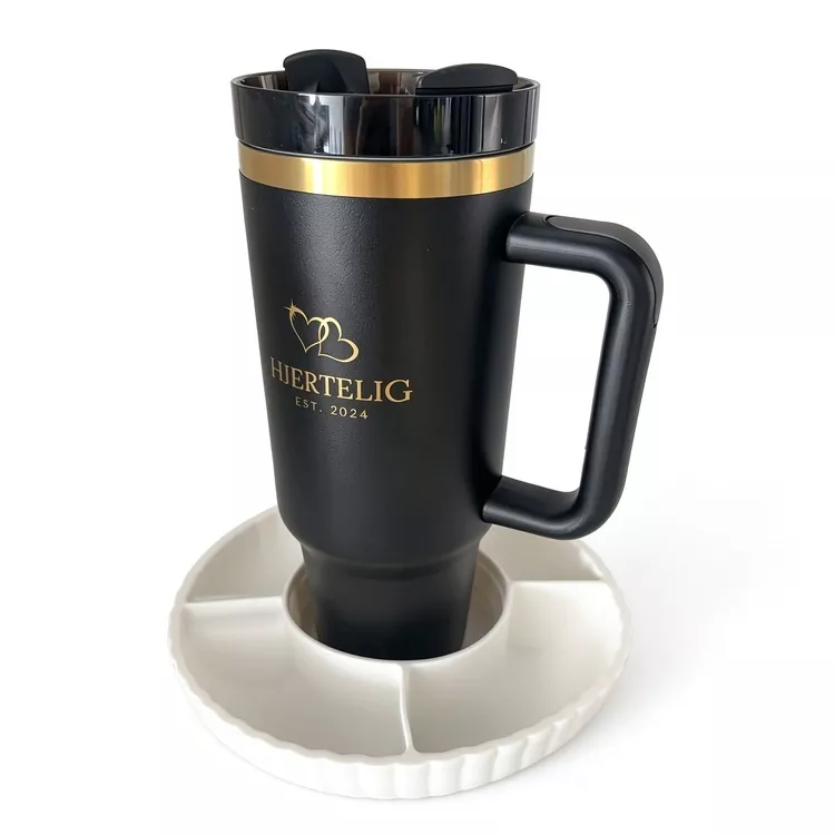 40oz Tumbler met siliconen fruitschaal
