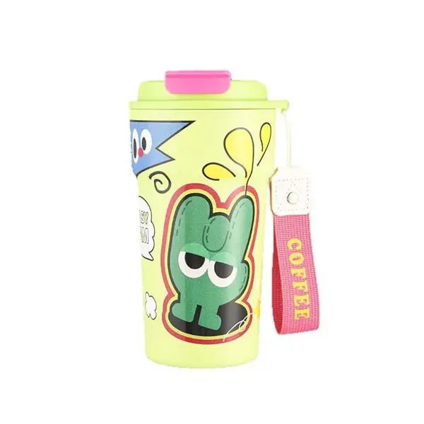 Geïsoleerde Tumbler-waterfles met rietje