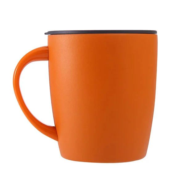 Roestvrijstalen koffiemok met deksel